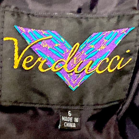 Verducci Black 100% Leather Pants Back Zipper Fully Lined Mint Condition Size 6 - Picture 7 of 8